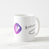 Klavier-Musik-Showkaffee-Tasse Kaffeetasse (VorderseiteRechts)