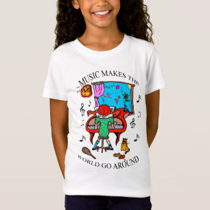 Klavier-Musik stellt den WeltT - Shirt für Mädch