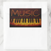 Klavier, Musik, Sticker (Tasche)