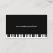 KLAVIER-MUSIK VISITENKARTE (Rückseite)