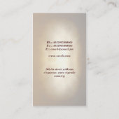 Klavier-Musikindustriekarte Visitenkarte (Rückseite)