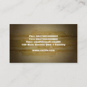 Klavier-Musikindustriekarte Visitenkarte (Rückseite)