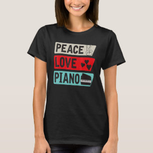 Klavier Musikinstrument Klavier Keyboard-Instrumen T-Shirt