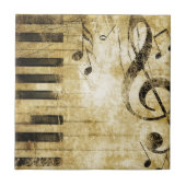Klavier-Musiknoten Fliese (Vorderseite)