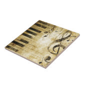 Klavier-Musiknoten Fliese (Seite)