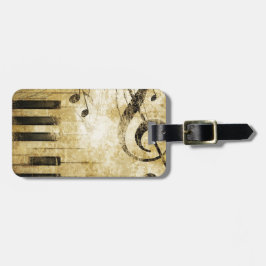 Klavier-Musiknoten Gepäckanhänger