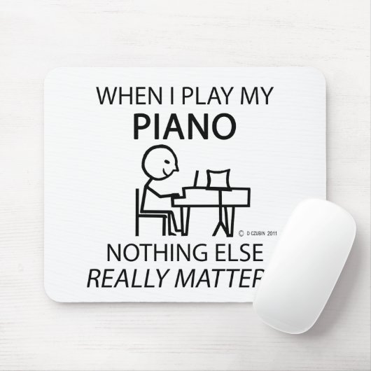 Klavier Nichts anderes zählt Mousepad (Mit Mouse)