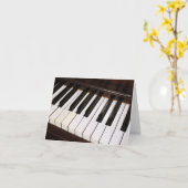 Klavier Notecard Karte (Gelbe Blume)