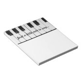 Klavier Notizblock (angewinkelt)