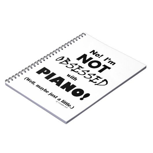 Klavier Notizblock (Linke Seite)