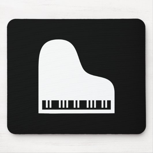Klavier-Piktogramm-Mauspad Mousepad (Vorne)