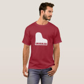 Klavier-Piktogramm-T-Shirt T-Shirt (Vorne ganz)