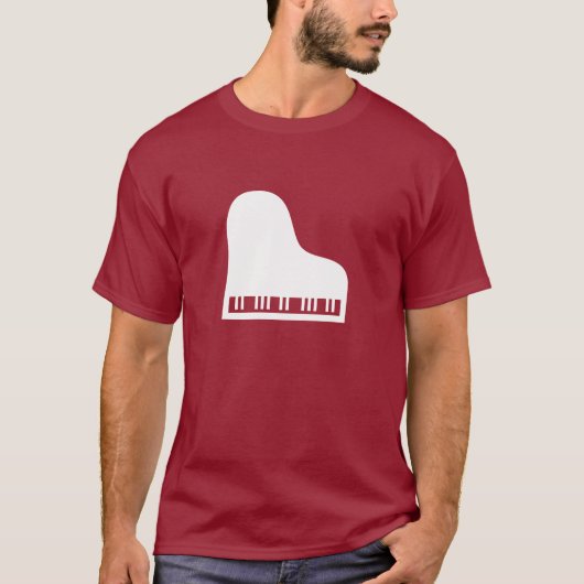Klavier-Piktogramm-T-Shirt T-Shirt (Vorderseite)