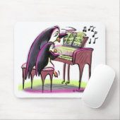 Klavier-Pinguine Mousepad (Mit Mouse)