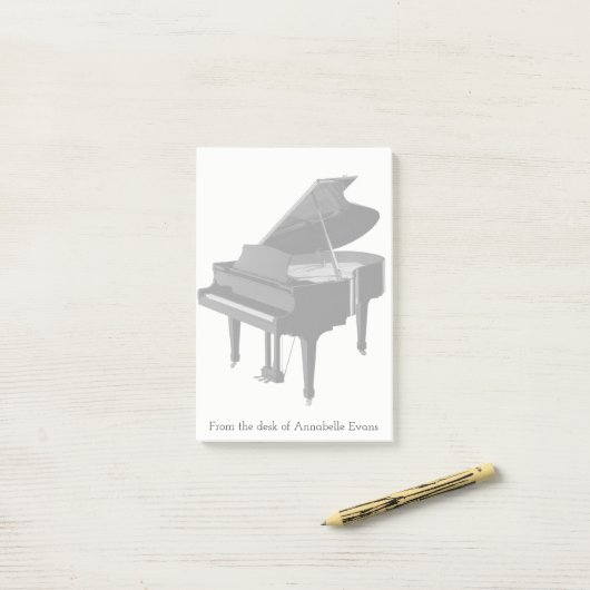 Klavier Post-it Klebezettel (Auf Schreibtisch)