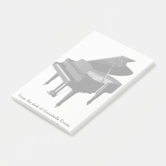 Klavier Post-it Klebezettel (angewinkelt)