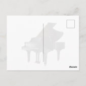 Klavier Postkarte (Rückseite)