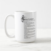 Klavier-Problem-Liste Kaffeetasse (Links)