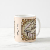 Klavier-Rhythmus-Tasse Kaffeetasse (VorderseiteRechts)