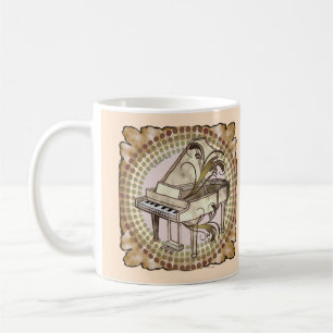 Klavier-Rhythmus-Tasse Kaffeetasse