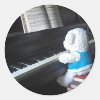 Klavier Runder Aufkleber