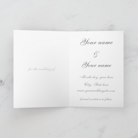 Klavier - Save the Date Karte (Innenseite)