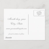 Klavier - Save the Date Postkarte (Rückseite)