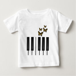 Klavier-Schlüssel Baby T-shirt