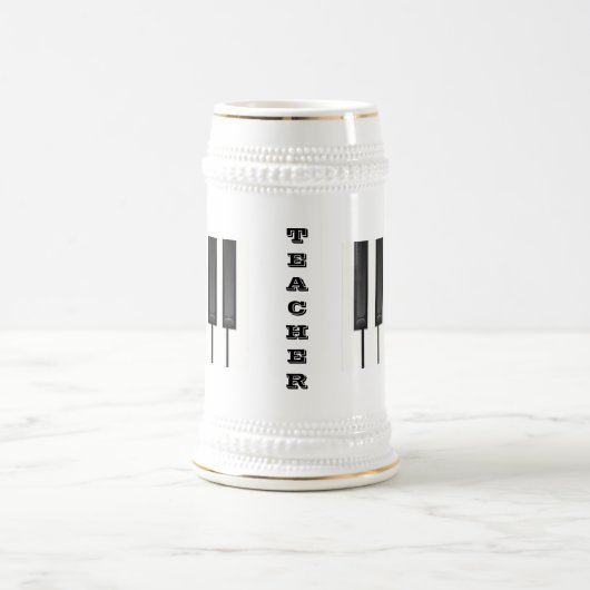 Klavier-Schlüssel Bierglas (Mittel)