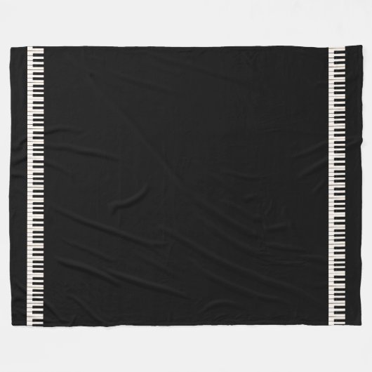 Klavier-Schlüssel Fleecedecke (Vorderseite (Horizontal))