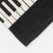 Klavier-Schlüssel Fleecedecke (Ecke)