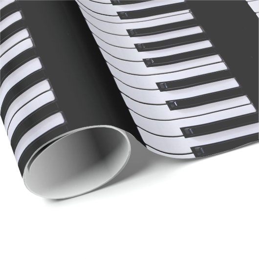 Klavier-Schlüssel Geschenkpapier (Rolleneckpunkt)