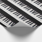 Klavier-Schlüssel Geschenkpapier (Ecke)