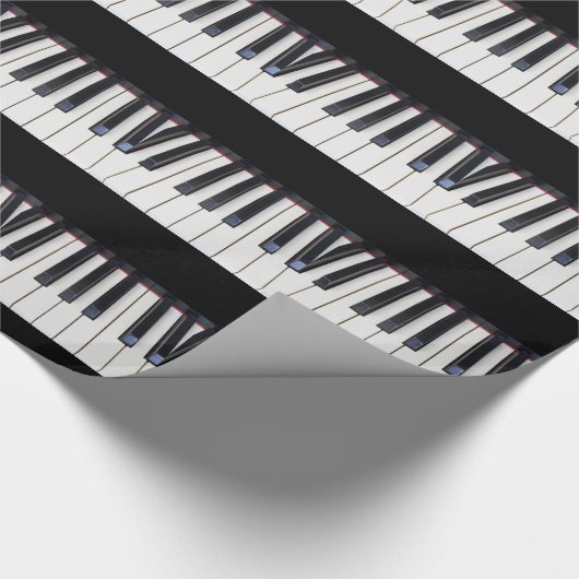Klavier-Schlüssel Geschenkpapier (Ecke)