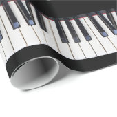 Klavier-Schlüssel Geschenkpapier (Rolleneckpunkt)