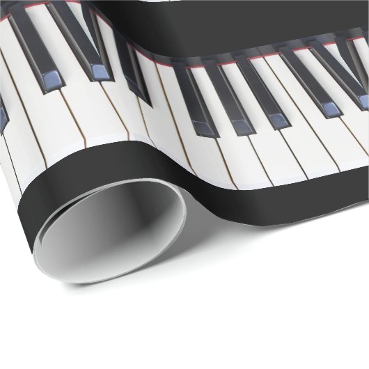 Klavier-Schlüssel Geschenkpapier (Rolleneckpunkt)