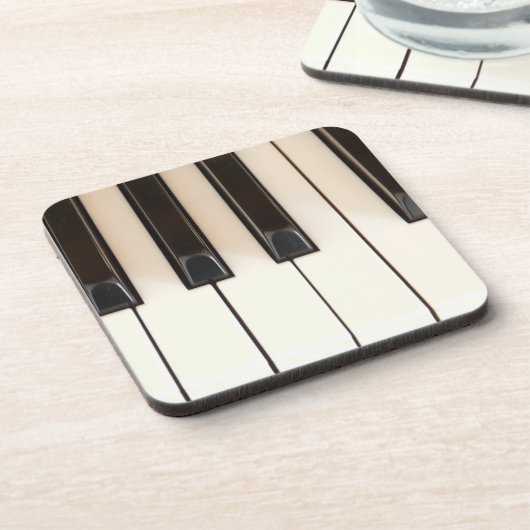 Klavier-Schlüssel Getränkeuntersetzer (Linke Seite)