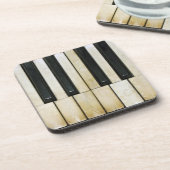 Klavier-Schlüssel Getränkeuntersetzer (Linke Seite)