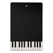 Klavier-Schlüssel Mini Klemmbrett (Rückseite)