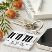 Klavier-Schlüssel mit Namen Schlüsselanhänger (Vorderseite rechts)