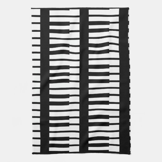 Klavier-Schlüssel-Muster Handtuch (Vertikal)