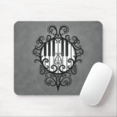 Klavier-Schlüssel (Schwarzes) Mousepad (Mit Mouse)
