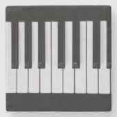 Klavier-Schlüssel Steinuntersetzer (Vorderseite)