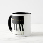 Klavier-Schlüssel Tasse (Vorderseite Links)