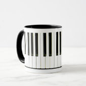 Klavier-Schlüssel Tasse (Vorderseite Links)
