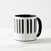 Klavier-Schlüssel Tasse (VorderseiteRechts)