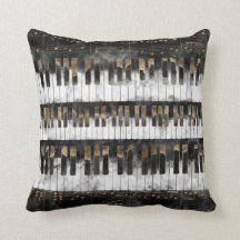 Klavier-Schlüssel und Anmerkungen - Aquarell und