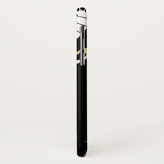 Klavier-Schlüssel und goldener Musiknoten Case-Mate iPhone Hülle (Hinten/Links)