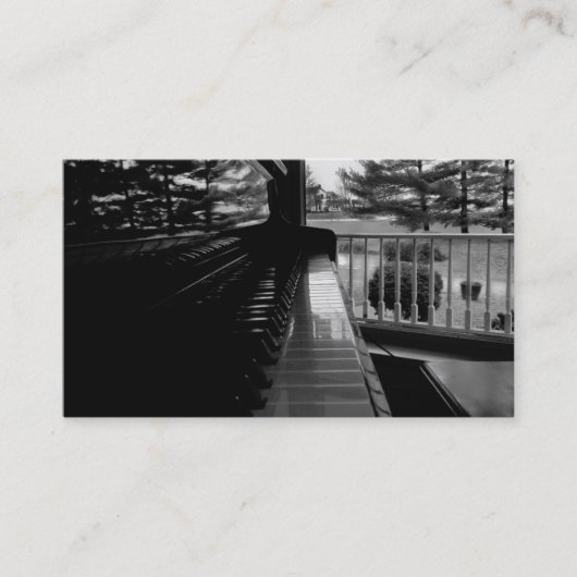 KLAVIER-SCHLÜSSEL - Visitenkarte-Schablone Visitenkarte (Vorderseite)