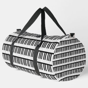 Klavier Schwarz-Weiß-Musiker-Instrument Duffle Bag